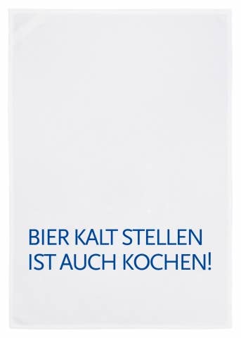 Geschirrtuch "BIER KALT STELLEN IST AUCH KOCHEN"